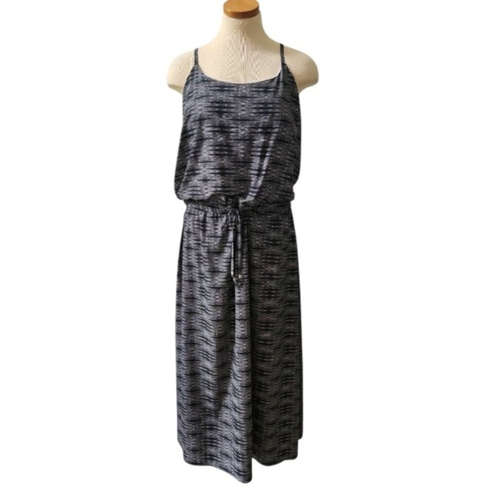 Athleta Ariel Novella Dress Maxi Outdoors Active Lightweight Cinch Waist Size 14